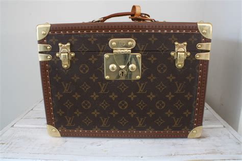 louis vuitton vanity case vintage|vintage Louis Vuitton hard suitcase.